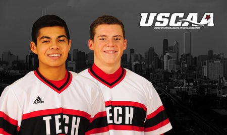 Orlando Cardenas-Juan (left) was named All-American Honorable Mention by the USCAA. Ted Howell (right) was named to the All-Academic team.