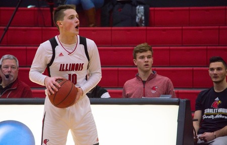 Jake Bruns scored 14 points off the bench to keep the Scarlet Hawks in the game, but the Lakers from Roosevelt get the win 65-56 at Keating Sports Center on Wednesday.