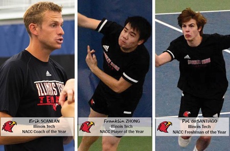 Men’s Tennis Sweeps NACC Awards, Five Named All-Conference