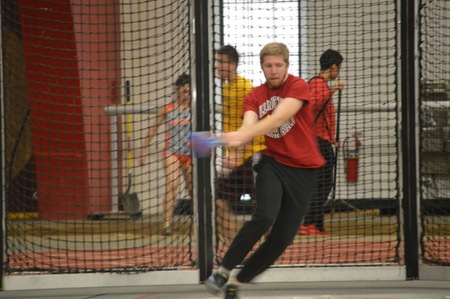 David Foreman had a strong meet, competing in several throws (photo credit: Luke Stanczyk).