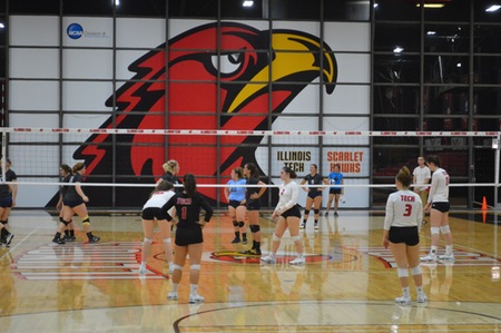 Keating Sports Center will play host to the Scarlet Hawk Invite on Friday and Saturday (photo credit: Max Hisatake).