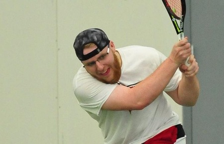Andrew Woltman won in both singles and doubles Saturday (photo credit: Stephen Bates, WCS Photography).